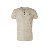 No Excess gemêleerd T-shirt beige