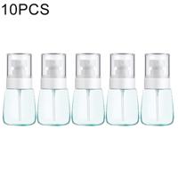 10 stuks Portable hervulbare plastic Fine mist parfum spray fles transparante lege spray sproeier fles 30ml (blauw)