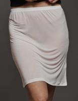 Korte Zijden Onderrok Kokon Zwo Kleur Gebroken wit Maat Large