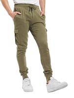 Urban Classics Heren Fitted Cargo Sweatpants Broek, olijfgroen, 30W / 31L