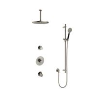 Hotbath Cobber IBS20 Regendoucheset inbouw - 15cm plafondarm - 30cm ronde hoofddouche - 3 standen handdouche - glijstang - nikkel geborsteld IBS20GN1257 - thumbnail