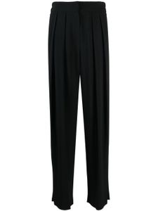 Emporio Armani pantalon ample à plis creux - Noir