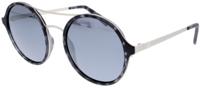 H.I.S zonnebril gepolariseerd dames rond cat. 3. zwart/grijs