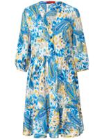 Jurk modieus wijde 3/4-mouwen Van Laura Biagiotti ROMA blauw