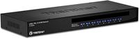 TRENDnet TK-803R 8-Port USB/PS2 Rack Mount KVM-switch, VGA & USB-poorten, ondersteunt USB & PS/2, apparaatbewaking, automatische scan, akoestische feedback, zwart - zwart
