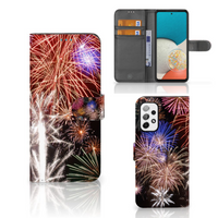 Samsung Galaxy A73 5G Wallet Case met Pasjes Vuurwerk