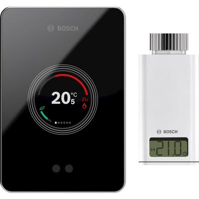 Bosch EasyControl CT200 zwart + Bosch EasyControl Smart Radiator Thermostat RT10-RF Bosch EasyControl CT200 zwart + Bosch EasyControl Smart Radiator Thermostat RT10-RF
