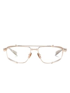 Balmain Eyewear lunettes de vue bicolores à monture pilote