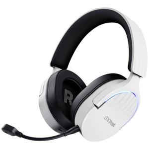 Trust GXT491 FAYZO Over Ear headset Gamen Bluetooth Virtual Surround Wit Surround sound, Microfoon uitschakelbaar (mute), Volumeregeling