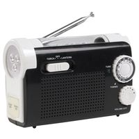 HQ TORCH-EMC-01 radio Draagbaar Analoog Zwart, Wit - thumbnail