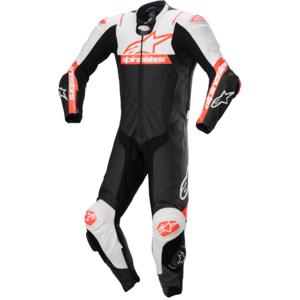 ALPINESTARS Missile V2 Ward 1PC Suit, 1-delig motorpak, Zwart-Wit-Rood Fluo