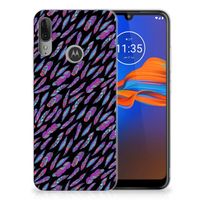 Motorola Moto E6 Plus TPU bumper Feathers Color - thumbnail