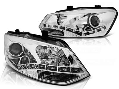 Tuning-Tec Koplampen dagrijlicht voor VW POLO 6R 09-03 14 DRL CHROOM
