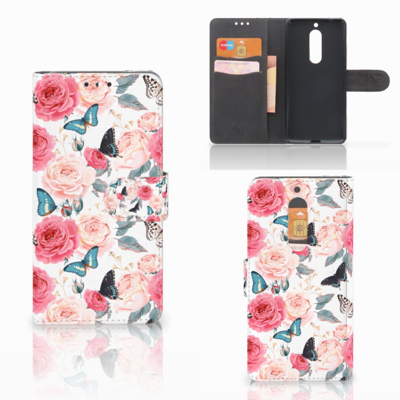 Nokia 5 Hoesje Butterfly Roses