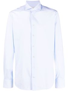 Traiano Milano longsleeved pointed-collar shirt - Bleu