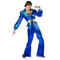 Boland - Danskoning kostuum voor mannen, 3-delig, verkleedkostuum voor themafeesten, Halloween of carnaval, zanger, superster