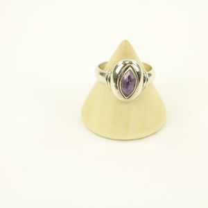 Zilveren Ring met Amethist Maat 17 - Model 2 (Sterling Zilver 925)