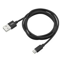 ANSMANN Micro-USB data- en laadkabel, zeer flexibele kabel van TPE-kunststof met gespoten trekontlasting, voor smartphones, tablets, gameconsoles, camera's, powerbanks, etc., lengte 120 cm