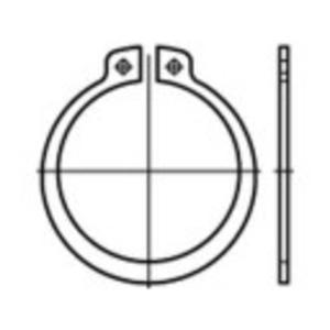 TOOLCRAFT TO-5381415 Zekeringsringen 41 mm DIN 471 Verenstaal 100 stuk(s)