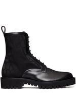 Valentino Garavani bottines Toile Iconographe en cuir - Noir