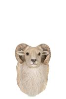 J-Line Geit Kop Hangend Poly Beige Small