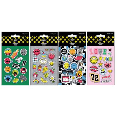 Smiley World Stickers Junior Vinyl 4 Stuks