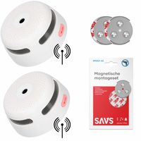 X-Sense XS01-W Rookmelder 2-pack + SAVS® Montageset