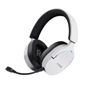 Trust GXT491 FAYZO Over Ear headset Gamen Bluetooth Virtual Surround Wit Surround sound, Microfoon uitschakelbaar (mute), Volumeregeling