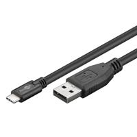 Goobay 55466 Sync & Charge High Speed USB-C naar USB A 2.0 oplaadkabel