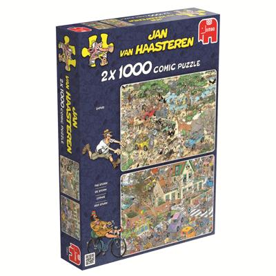 Jan van Haasteren puzzel safari & storm - 2 x 1000 stukjes