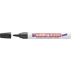 Edding 8300 industry permanent marker 4-8300001 Permanent marker Zwart Watervast: Ja