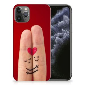 Apple iPhone 11 Pro Silicone Back Cover Liefde - Origineel Romantisch Cadeau