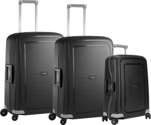 Samsonite S'cure Spinner 69+55+69cm Black kofferset