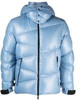 Moncler doudoune Yonne zippée à capuche - Bleu