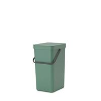 Brabantia Sort & Go Prullenbak, Afvalemmer, Fir Green, 16 Liter