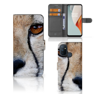 OnePlus Nord N100 Telefoonhoesje met Pasjes Cheetah