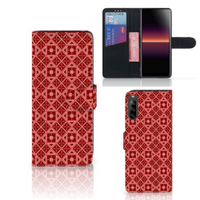 Sony Xperia L4 Telefoon Hoesje Batik Rood - thumbnail