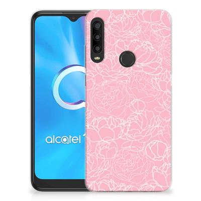 Alcatel 1SE (2020) TPU Case White Flowers