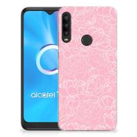 Alcatel 1SE (2020) TPU Case White Flowers