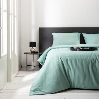 Fresh & Co Hotel Uni - Mint Dekbedovertrek - 140 x 220 1-persoons (140 x 220 cm + 1 kussensloop) Dekbedovertrek