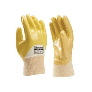 Handschoen Nitro Pro nitrile gecoat geel mt 9 (L)