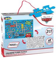 Luna puzzel Cars jongens 90 cm karton 48 stukjes