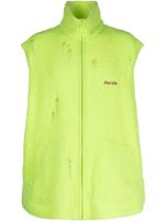 Doublet gilet nervuré à logo brodé - Vert - thumbnail