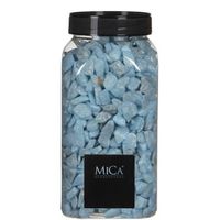 Decoratie/hobby steentjes licht blauw 650 ml - thumbnail