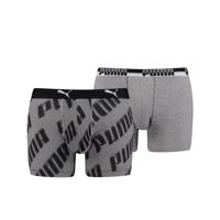 Puma basic boxer AOP black 2-pack-XL