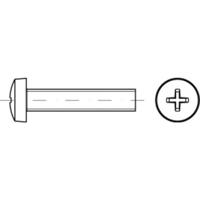 TOOLCRAFT TO-5431182 Lenscilinderschroeven M5 6 mm Kruiskop Pozidriv Staal Galvanisch verzinkt 2000 stuk(s)