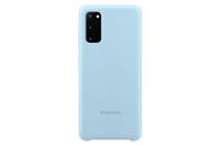 Samsung Siliconen smartphone cover EF-PG980 voor Galaxy S20 | S20 5G mobiele telefoonhoes, siliconen, beschermhoes, schokbestendig, dun en gripvast, blauw - 6,2 inch