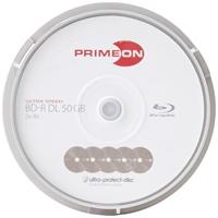 PRIMEON BD-R DL 50GB/2-8x Cakebox (10 schijven) ultra-protect-disc Surface
