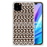 Apple iPhone 11 Pro Max Doorzichtige Silicone Hoesje Aztec Brown