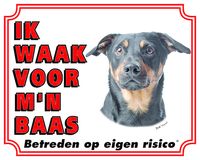 Jack Russell Terrier Waakbord - Ik waak voor mijn baas